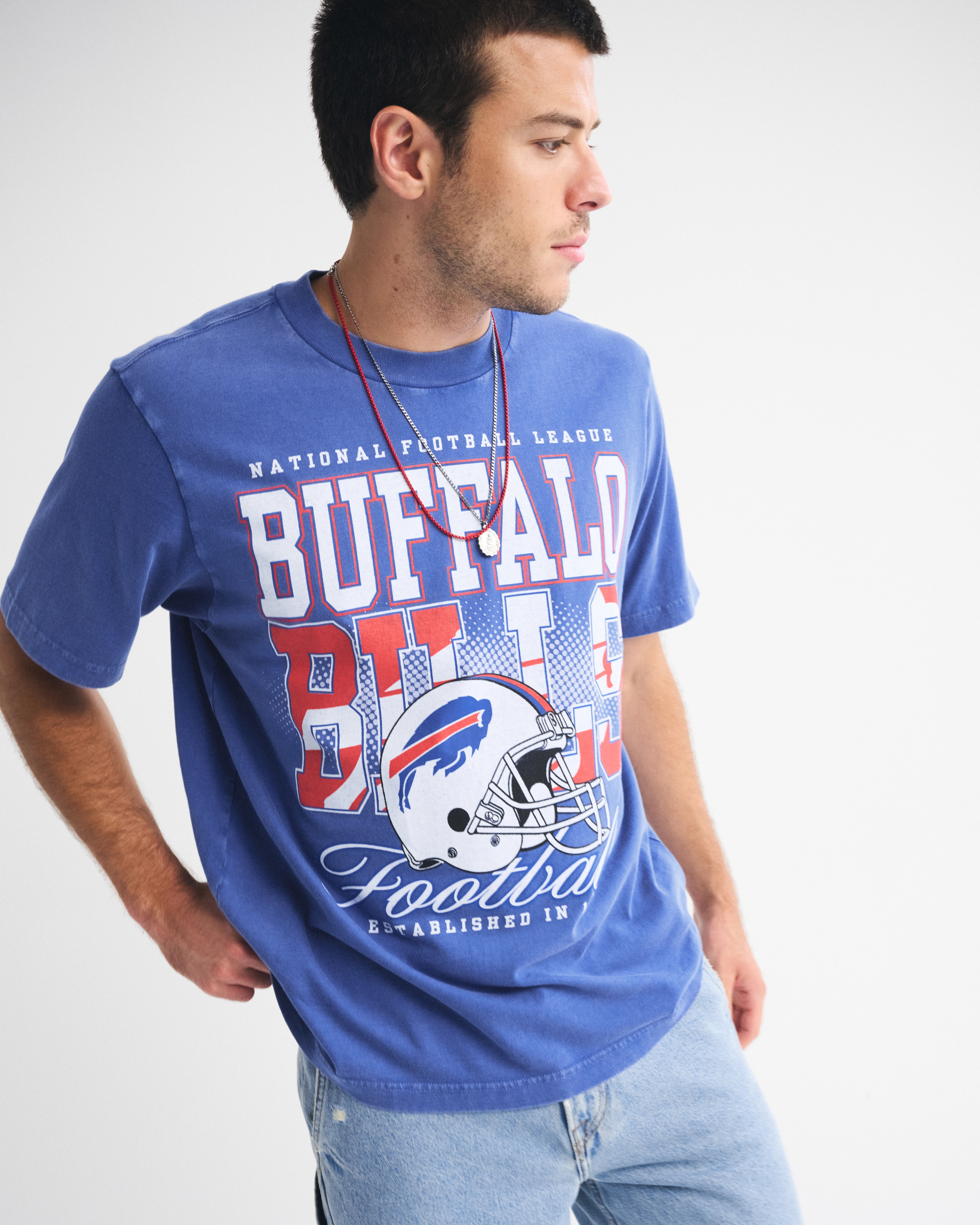 Buffalo Bills Vintage-Inspired Graphic Tee | Abercrombie & Fitch (US)