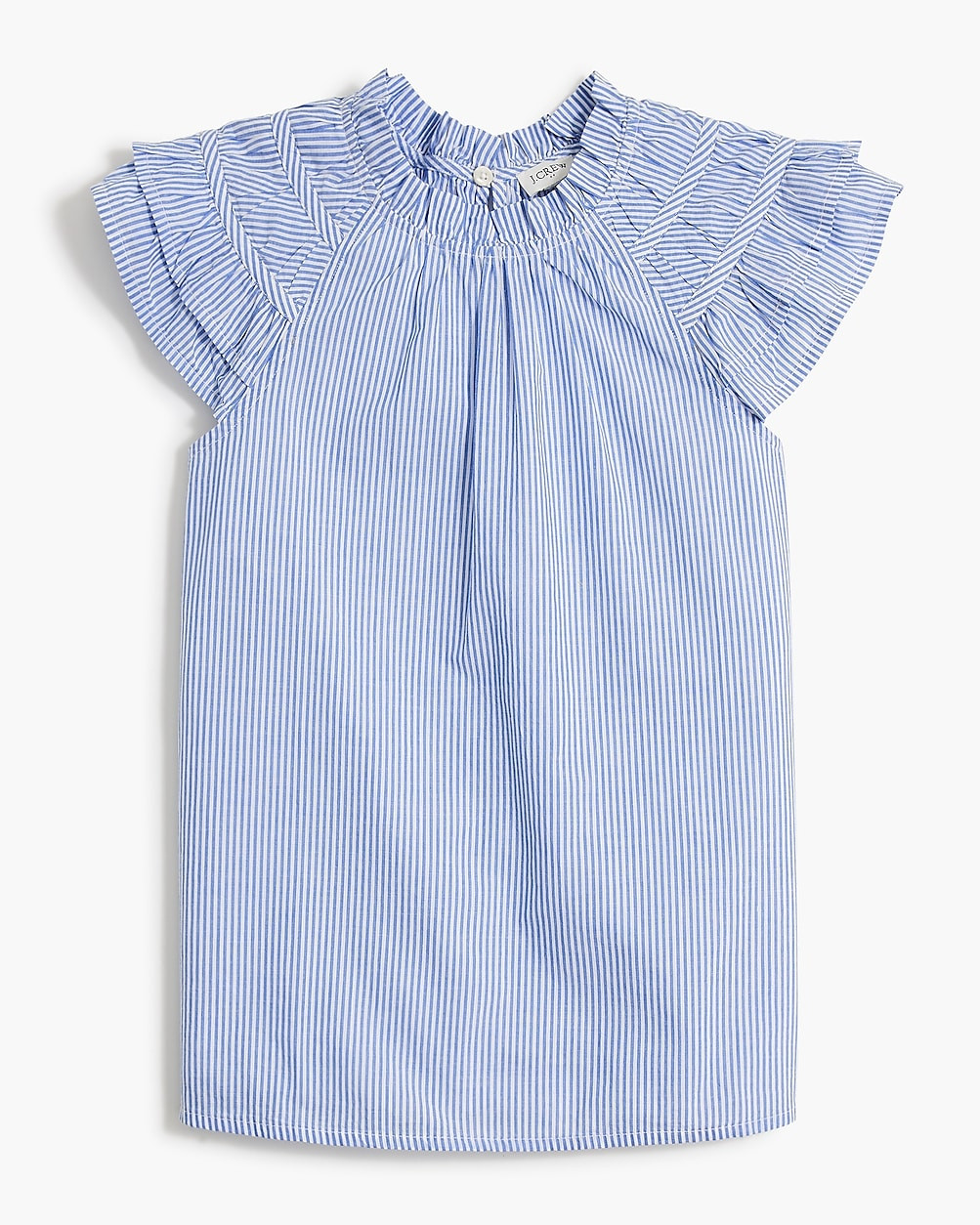 Striped flutter-sleeve top | J.Crew Factory