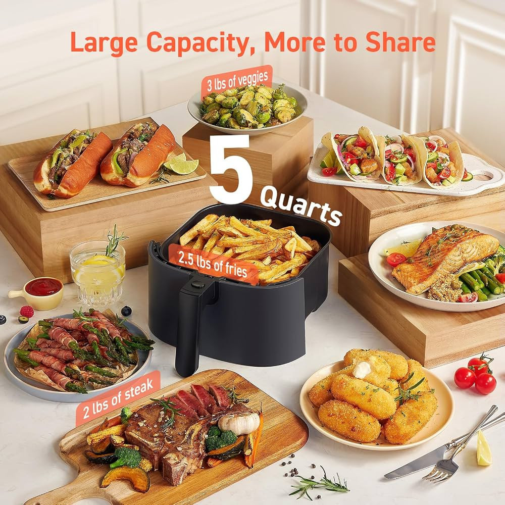 COSORI Air Fryer 9-in-1, Compact 5-Qt, Perect for Meat Enthusiasts with 450°F Max Heat Function ... | Amazon (US)