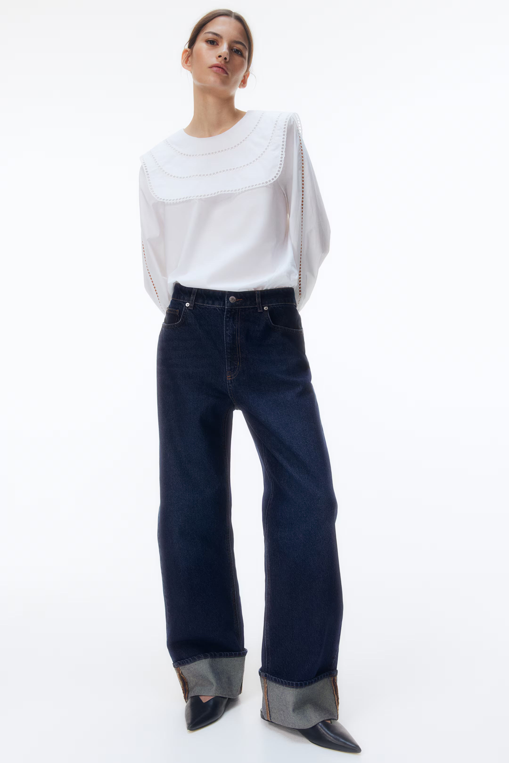 Straight Turn Up Cuff Jeans | H&M (AU)
