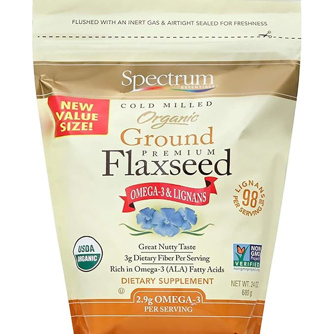Spectrum Essentials Organic Ground Premium Flaxseed, 24 Oz | Amazon (US)