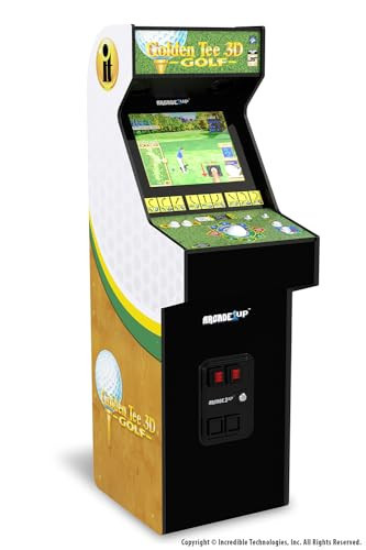 ARCADE1UP Golden Tee 3D Deluxe Arcade Machine, Built for Your Home, Over 5-Foot-Tall Cabinet with 8 Classic Games | Amazon (US)