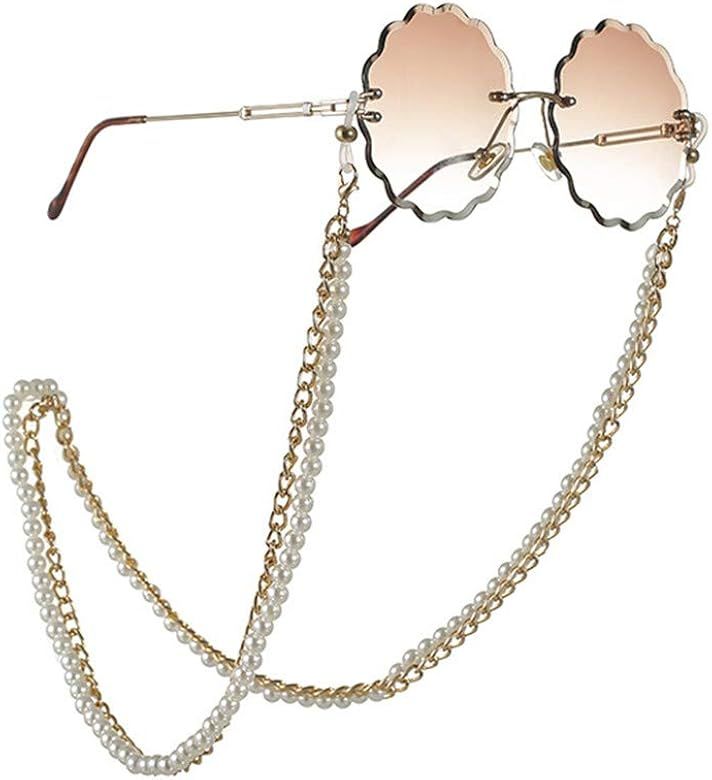 Beaded Eyeglass Chain Sunglasses Holder Strap Eyewear Retainer Lanyard | Amazon (US)