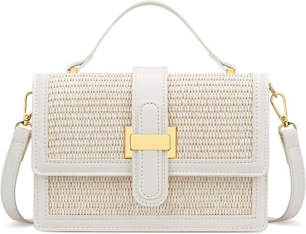 KKXIU Crossbody Bags for Women - Top Handle Purses for Lady, Leather Handbags Shoulder Clutch wit... | Amazon (US)
