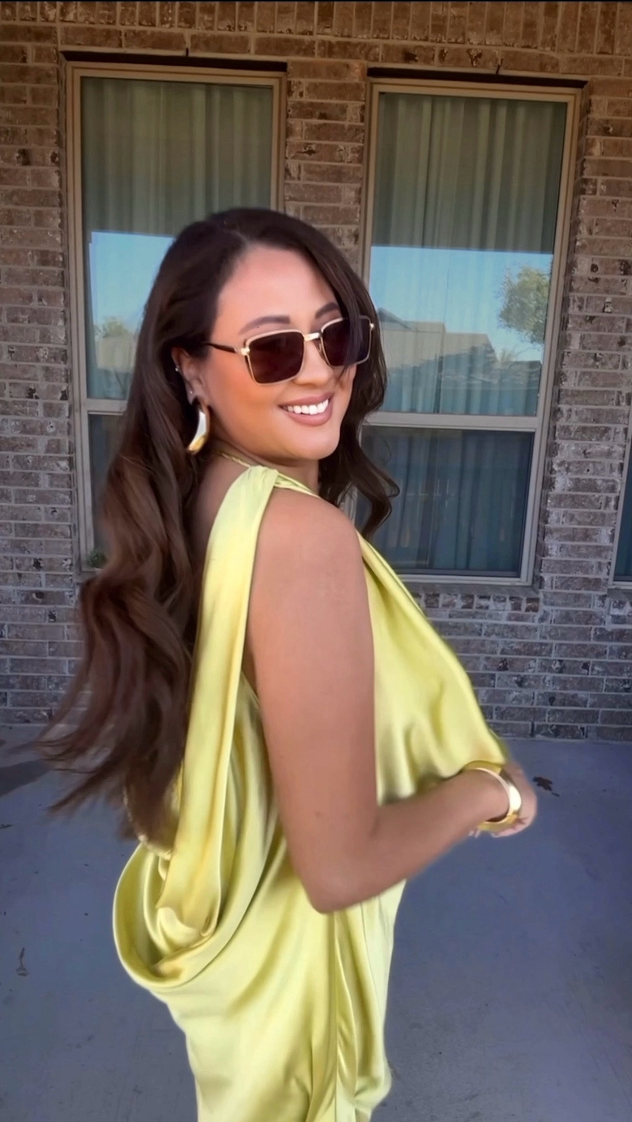 Zara flowy satin dress lime green 

#LTKMidsize #LTKParties #LTKWedding