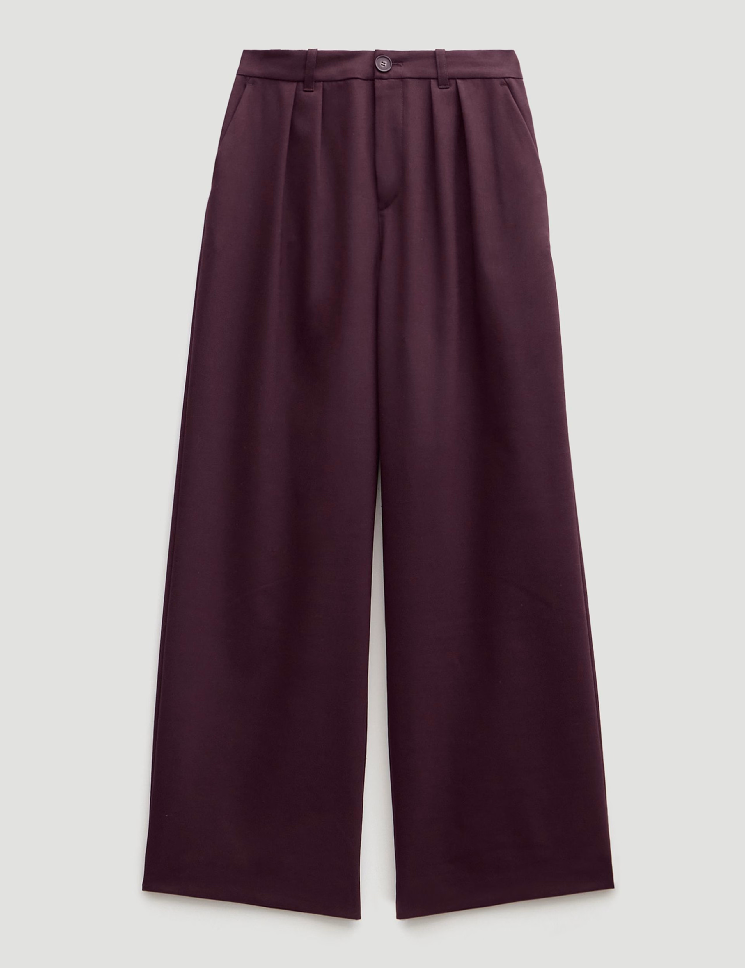 Wool Blend Wide Leg Trousers | Marks & Spencer (UK)