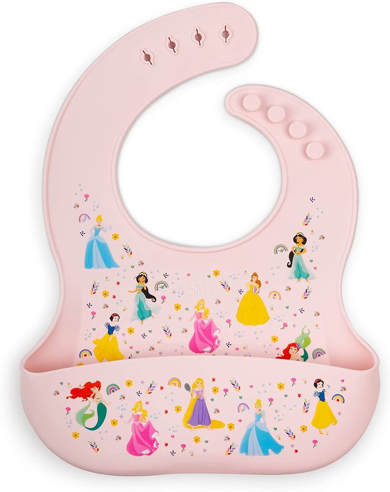 Simple Modern Disney Silicone Bib for Babies, Toddlers | Lightweight Baby Bibs for Eating with Fo... | Amazon (US)