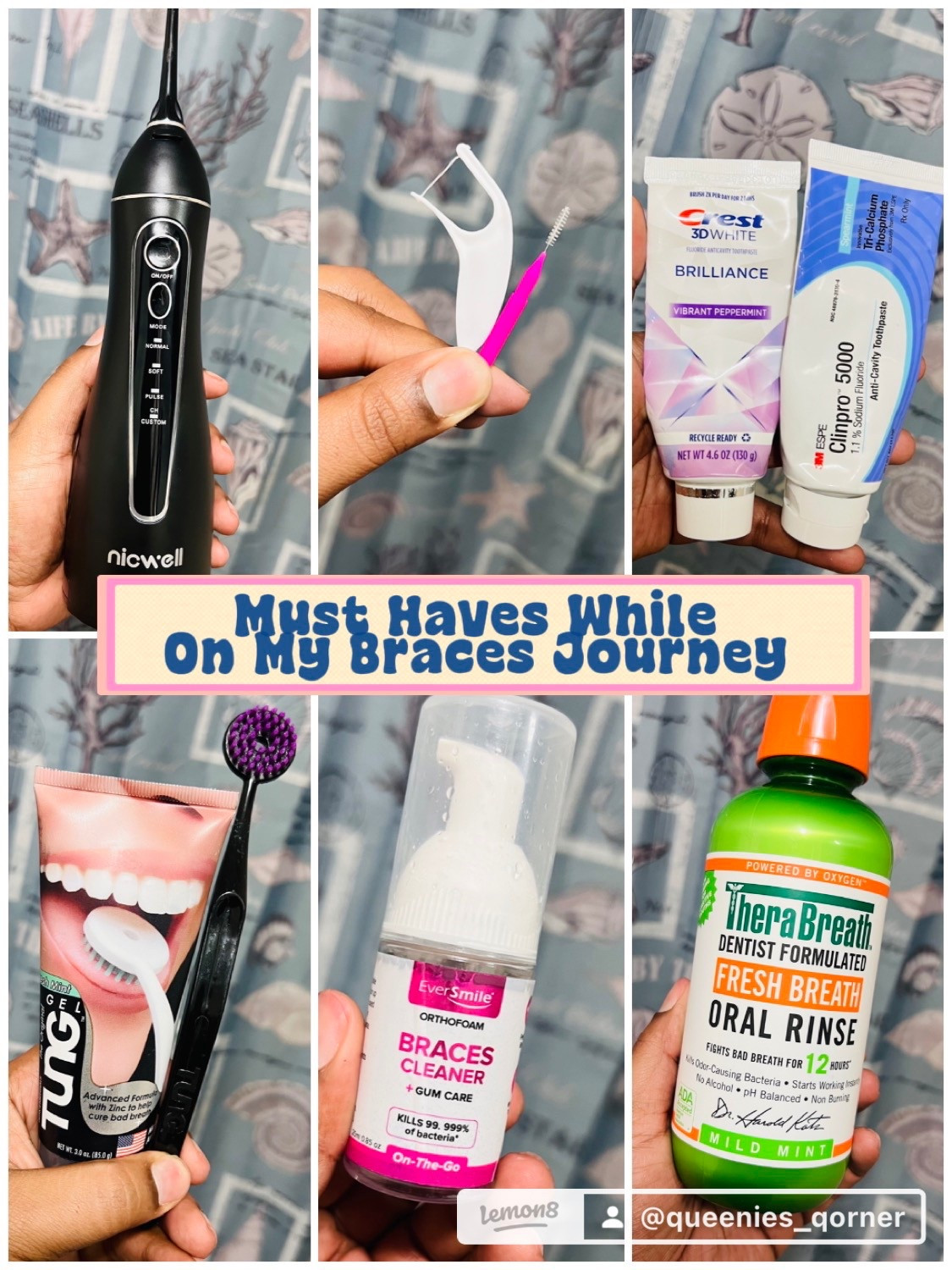 These are my go to products since I began my braces journey in 2022. You want a good oral hygiene routine anyway, but having braces makes the need for your oral health to be on point even more important! 

#LTKHome #LTKFindsUnder50 #LTKU