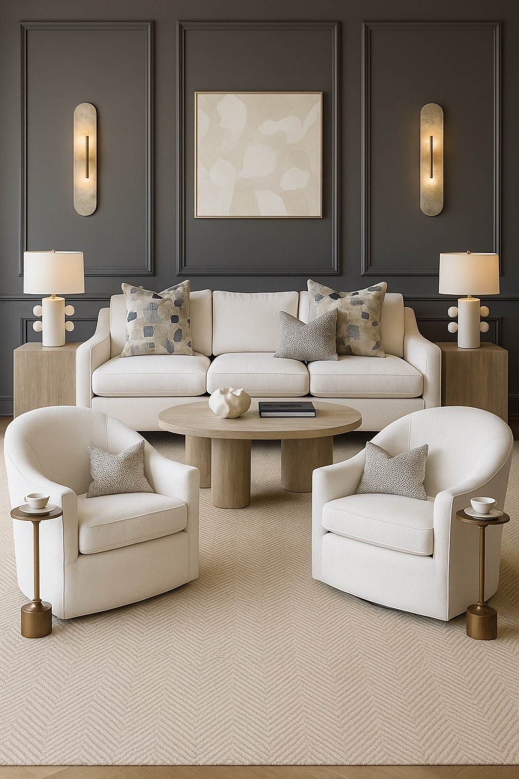 A sophisticated living room filled with comfort and texture 

#LTKSaleAlert #LTKFindsUnder100 #LTKHome