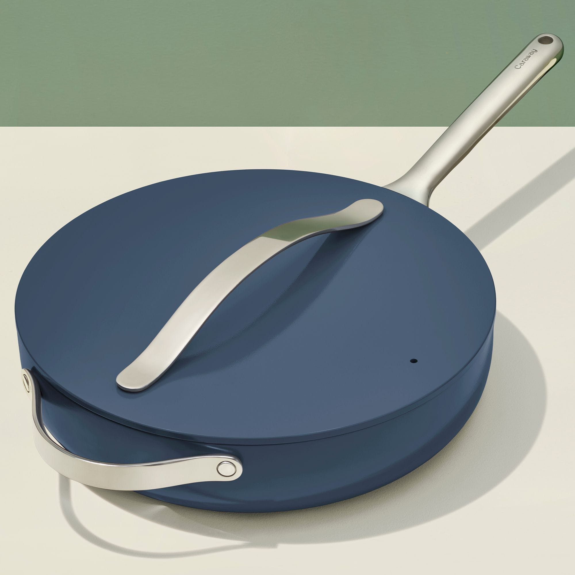 4.5 QT Sauté Pan In Navy | Non-Stick, Non-Toxic, PFAS-Free Ceramic Pans | Induction-Compatible For Healthy Cooking | Caraway | Caraway