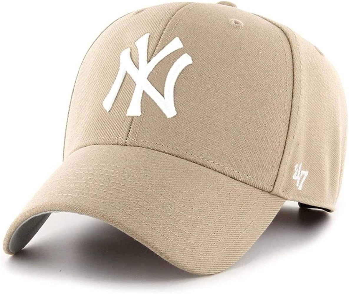 Amazon.com: '47 New York Yankees MVP Hat Baseball Cap - Khaki : Sports & Outdoors | Amazon (US)