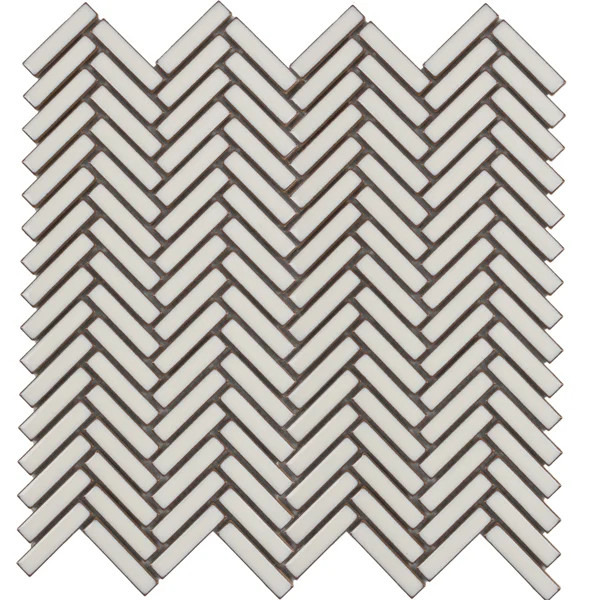 Bg Antique White 12X12 Herring.Mosaic | Wayfair North America