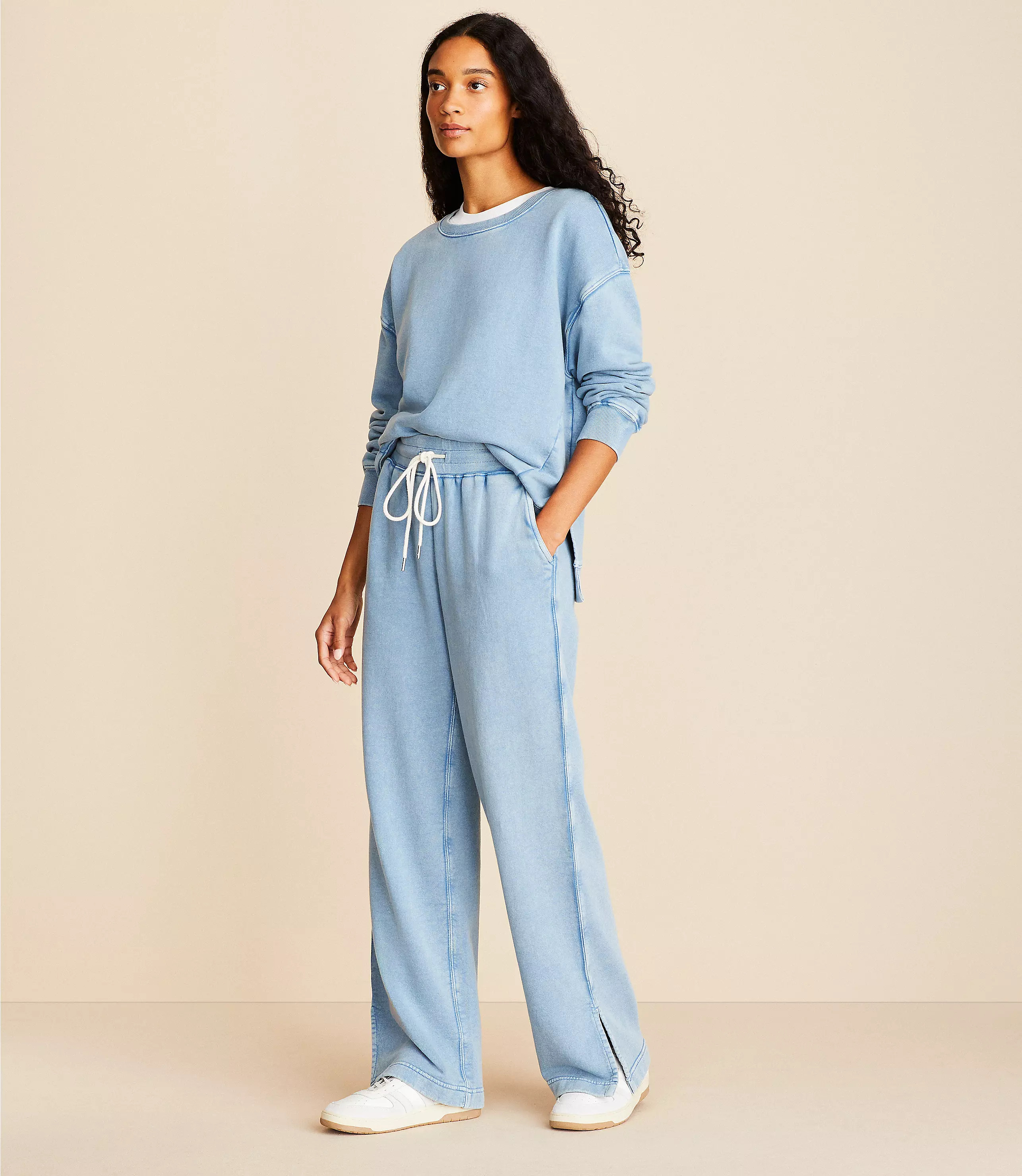 Lou & Grey Denim Washed Sweatpants | LOFT