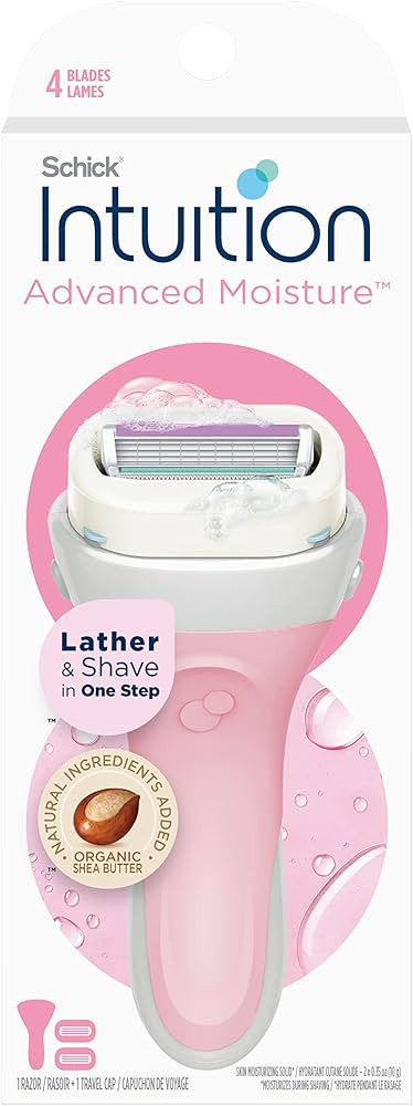 Schick Intuition Advanced Moisturizing Womens Razor with Shea Butter, 1 Handle with 2 Refills | Amazon (US)