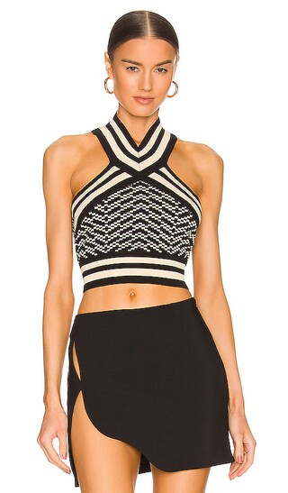 Ava Top in Black Combo | Revolve Clothing (Global)