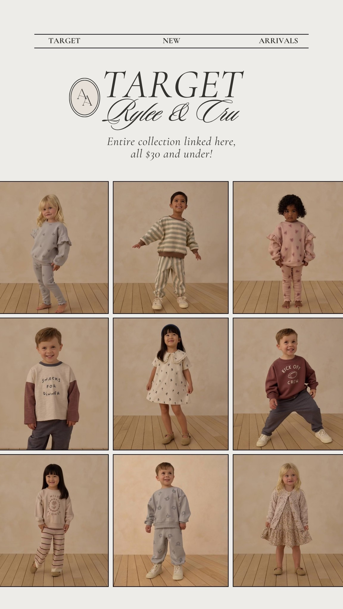 Rylee & Cru just launched a new collection at Target called Juniper Shore- all styles are $30 and under! So many cute sweat sets & outfits for fall- linked all boy & girl styles here!

Affordable kids style || Target finds || boy fashion || girl fashion || kids fall styles

#LTKKids #LTKmomlife #LTKBaby