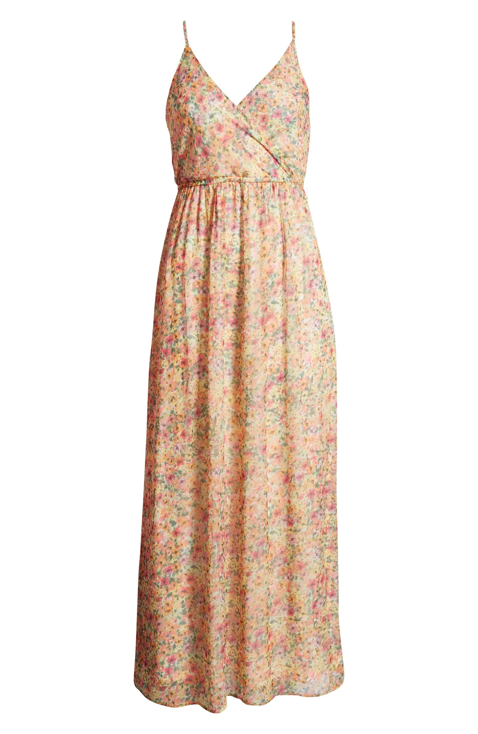 Kaya Floral Wrap Front Dress | Nordstrom