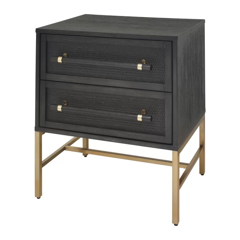 Sophia 2 - Drawer Solid Wood Nightstand | Wayfair North America