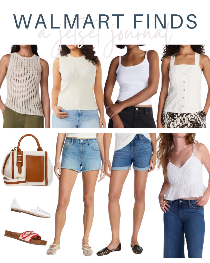 Shopping at Walmart? Here are the coolest Walmart Finds to check out! This collection includes Time and Tru’s button-front tank top, a sweater tank, denim shorts, and footbed slide sandals. Also bestsellers are tank tops and mid-rise denim shorts from No Boundaries. We also love this satchel bag from Free Assembly!

#LTKSeasonal #LTKSaleAlert #LTKTravel
 

 