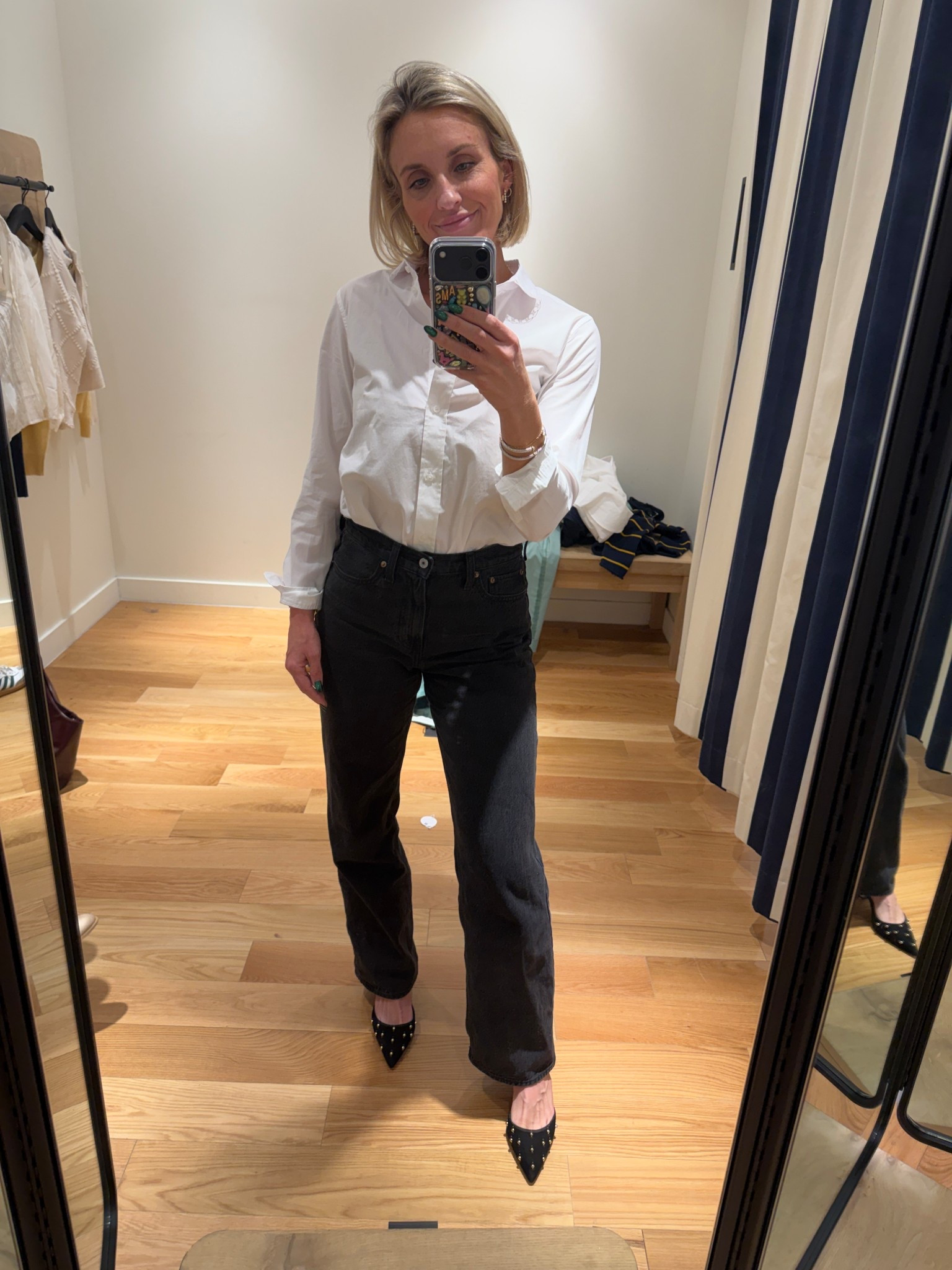 I’ve worn these black jeans several times since getting them! Can dress up or down.

#LTKdayinmylife #LTKootd #LTKSaleAlert