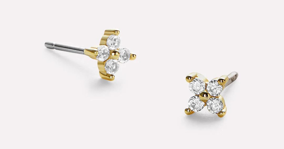 Gold Stud Earrings - Debbie | Ana Luisa