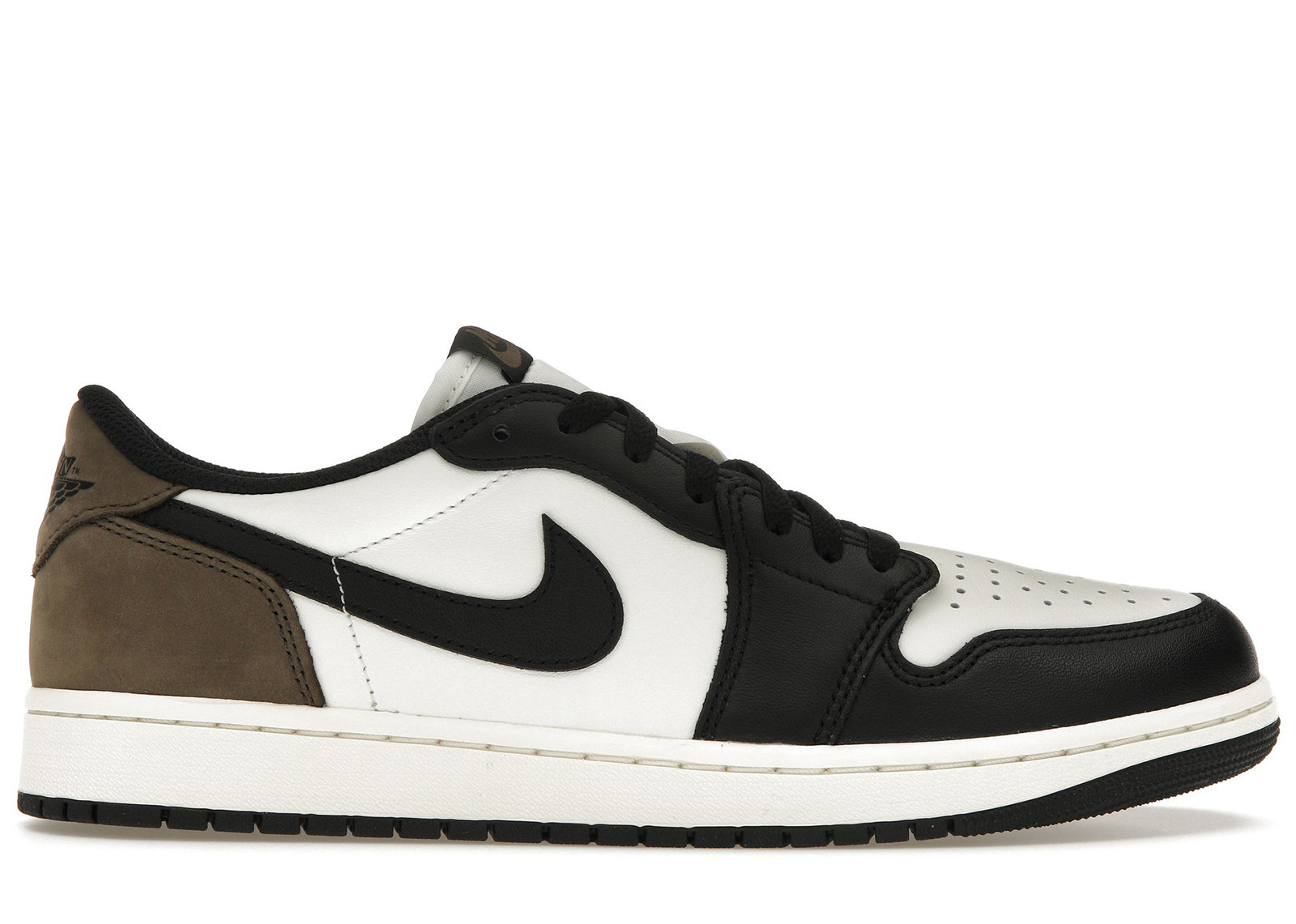 Men's Jordan 1 Retro Low OG Mocha Sneakers in White/Black/Dark Mocha | StockX