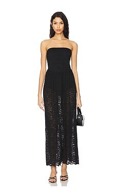 Show Me Your Mumu Diana Drop Waist Dress in Black Lovely Lace from Revolve.com | Revolve Clothing (Global)