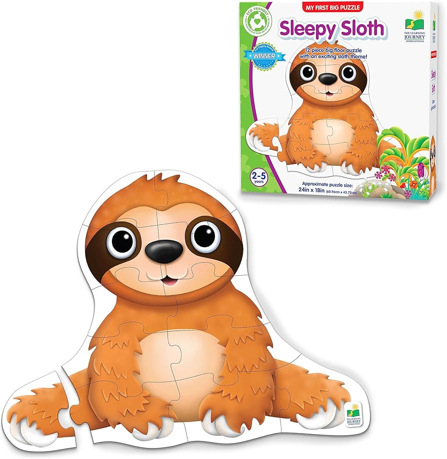 The Learning Journey: My First Big Floor Puzzle - Sleepy Sloth - Puzzles for 2 Year Olds - Award ... | Amazon (US)