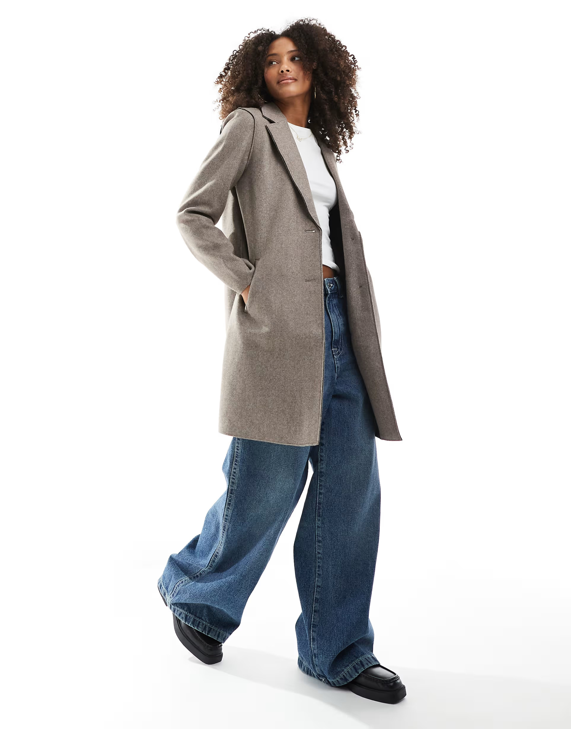 Only tailored coat in light brown | ASOS (Global)