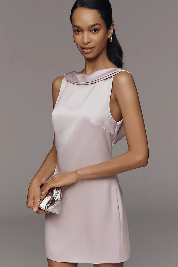Mare Mare Draped Satin Mini Dress | Anthropologie (US)