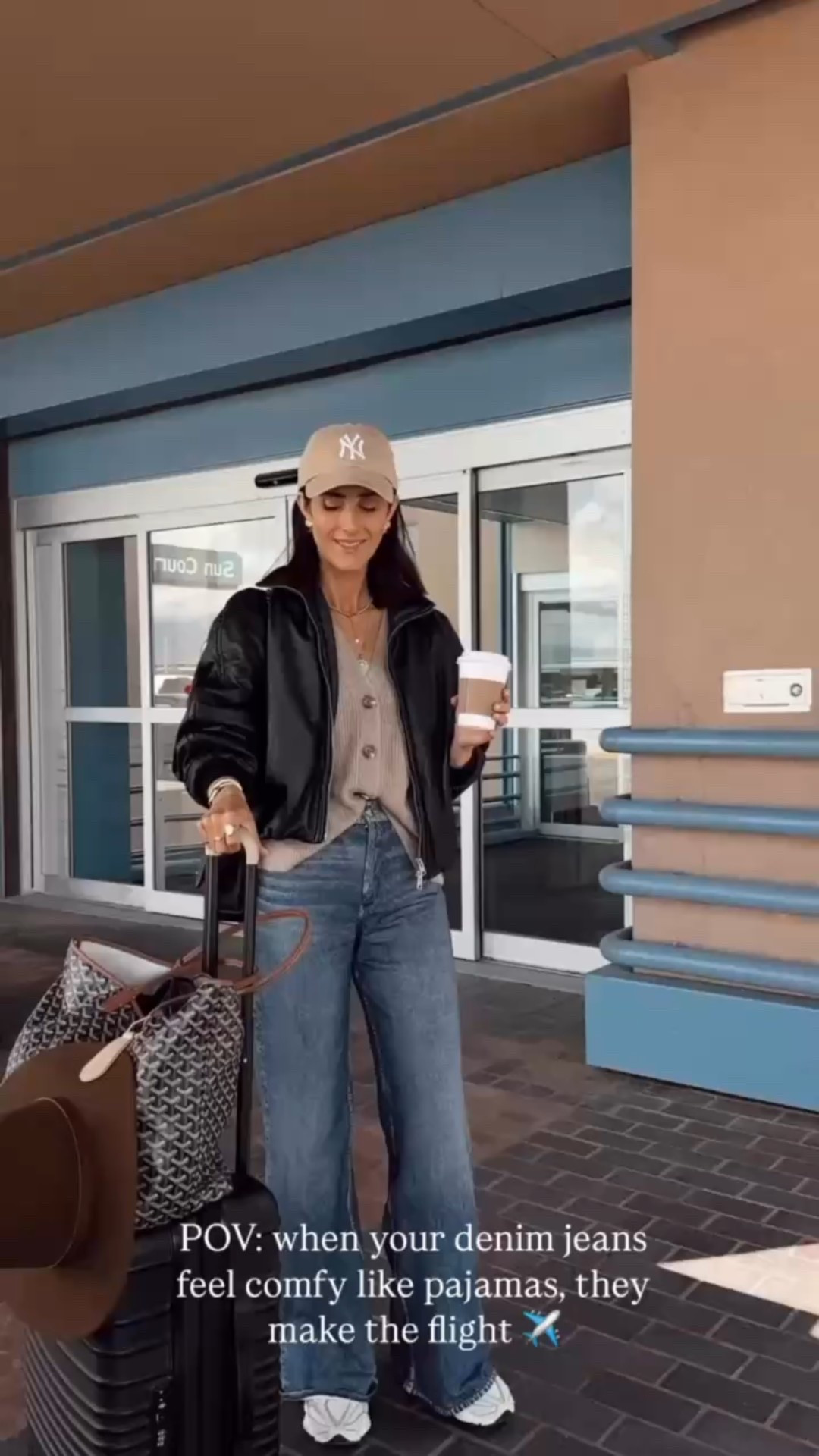 POV: When your denim jeans feel like cozy pajamas they make the flight ✈️ 
I find these jeans to run big I recommend sizing down #Stylinbyaylin #aylin #denim #jeans 

#LTKTravel #LTKSeasonal #LTKOver40