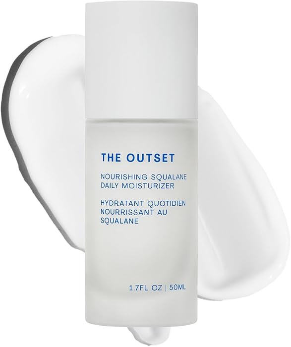 The Outset Nourishing Squalane Daily Moisturizer - Gentle Fragrance Free Non-Comedogenic Cream - ... | Amazon (US)