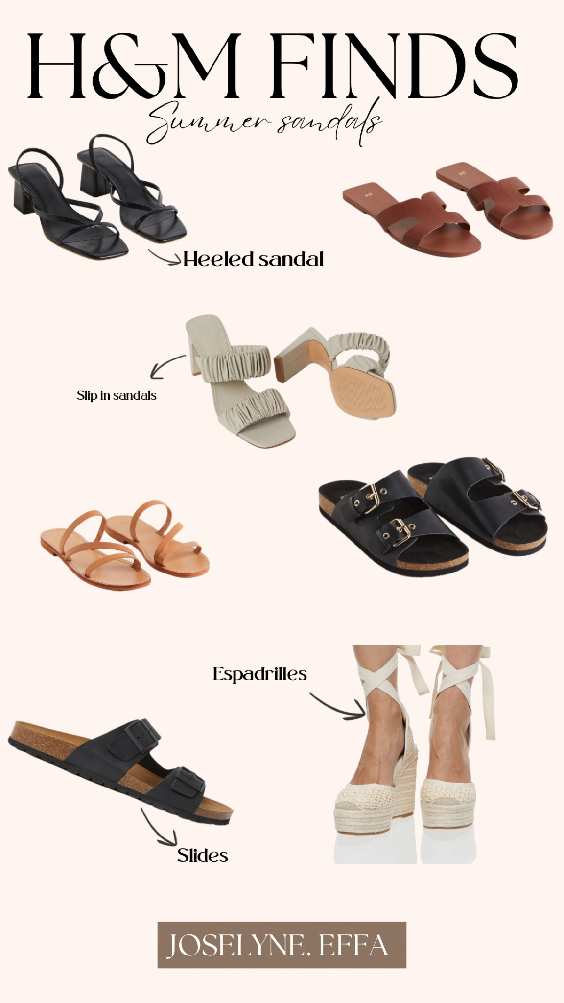 H&m summer sandals #ltkshoecrush
Spring shoes , summer heels, neutral sandals , spring heels , trending, slides , hm shoes 

#LTKstyletip #LTKunder50