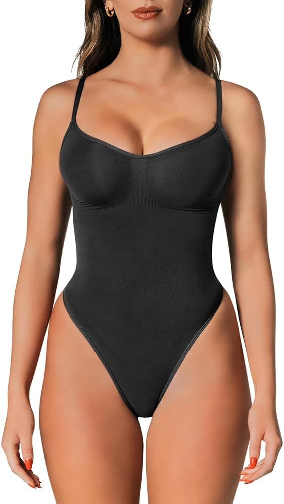 Slims Shapewear Tummy Control Bodysuit Thong or Brief: Sculpting Shaper Tank Top Shapewear Bodysu... | Amazon (US)