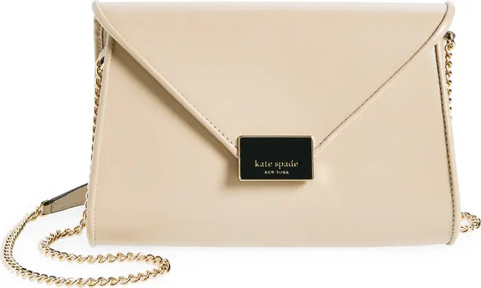 anna medium envelope leather convertible clutch | Nordstrom Rack