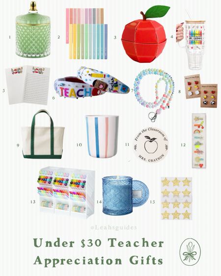 Teacher appreciation week gift guide under $30

#LTKGiftGuide