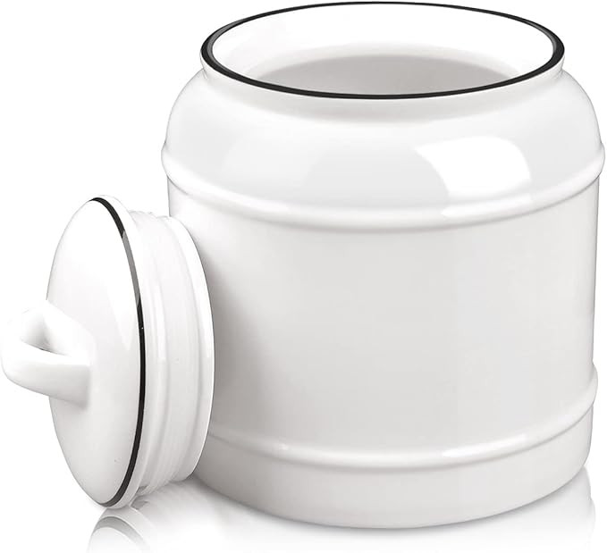 10cup/85oz Large Ceramics Jar with Lid,Big Dry Food Storage Canister Container Porcelain Kitchen ... | Amazon (US)