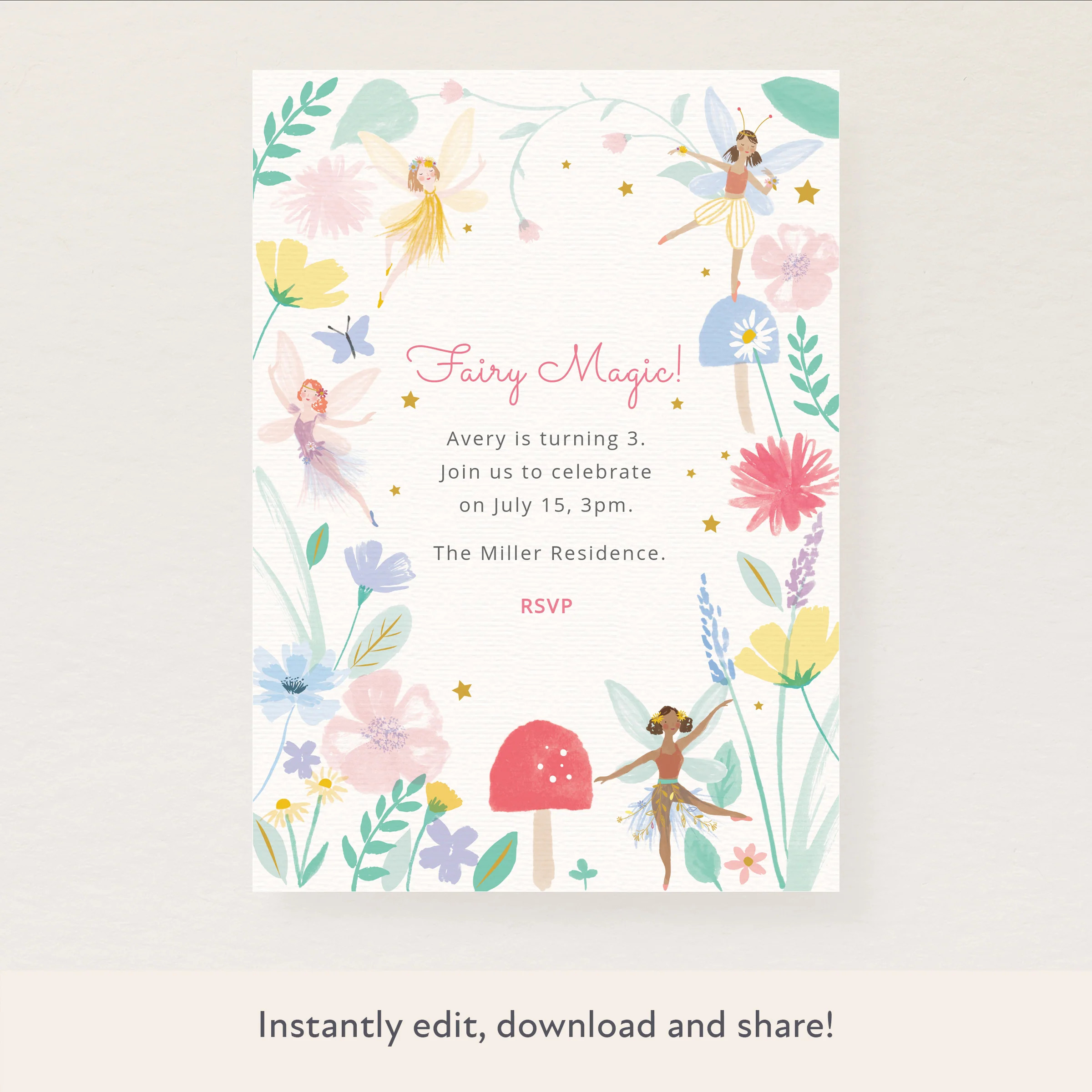 Fairy Party Invitation | Meri Meri