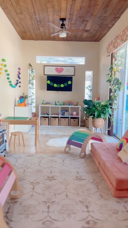You know I love a good seasonal decor change in this space and of course we love all things rainbow, so St. Patrick’s Day decor is easily one of our favorites! 🌈🍀

Do you also decorate for each holiday including St. Patrick’s Day?
.
.
.
.
.
#playroom #playroomdecor #playroomideas #playroomorganization #playroomstorage #playroomgoals #playroominspiration #playroomstyling #playroomfun #playroomstyle #playroomvibes #stpatricksdaydecor #stpatricksdayvibes #playroomfurniture #nuggetcomfort #kidkraft #wiwiurka #guidecraft #grimmswoodentoys #grimms #grimmsrainbow 

#LTKkids #LTKSeasonal #LTKhome