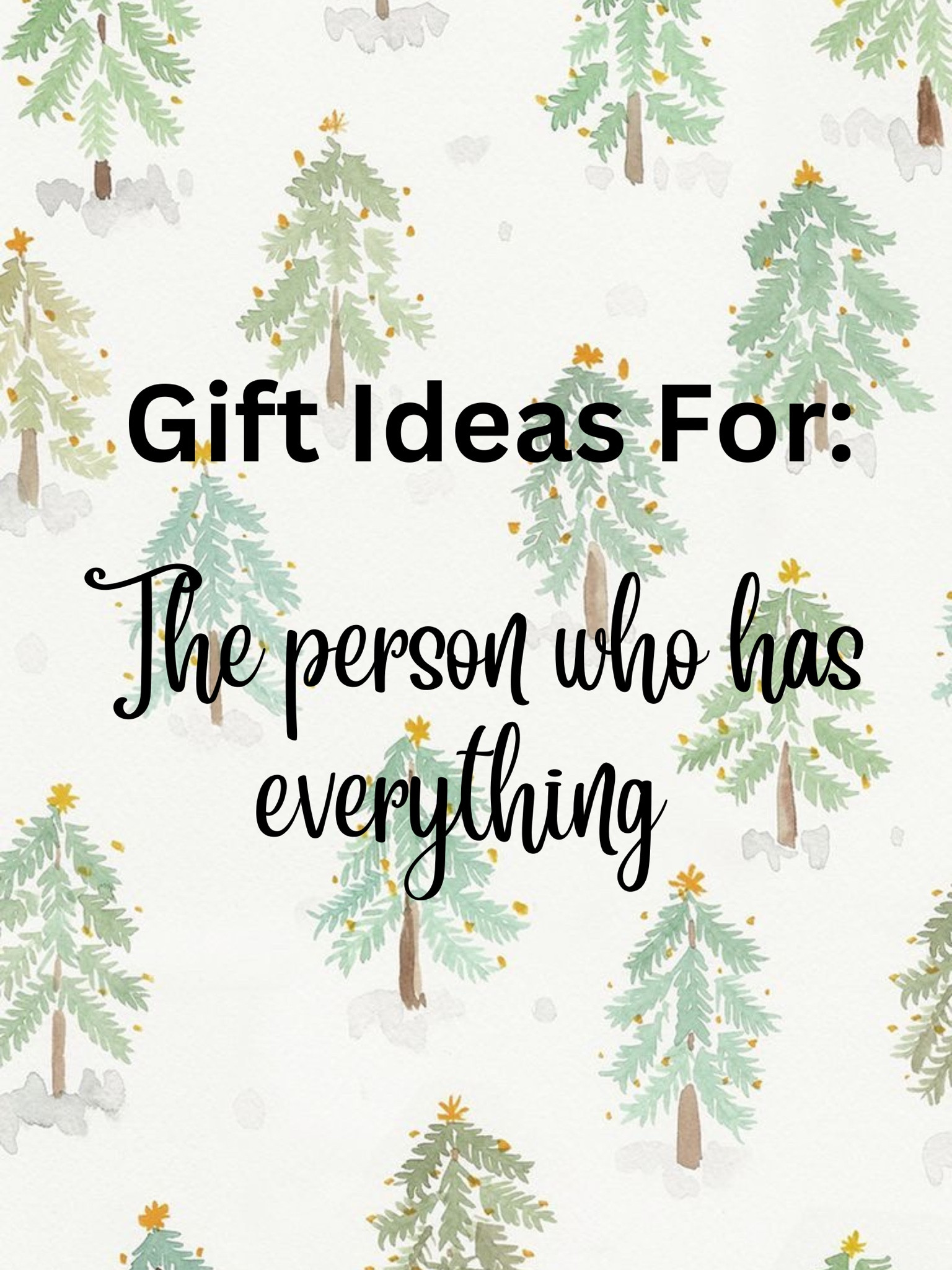 Gift guide for the person who has everything. Gift ideas for the person who has everything  

#LTKHoliday #LTKGiftGuide #LTKSeasonal