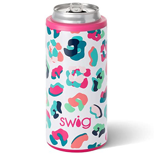 Swig Life Skinny Can Cooler, Stainless Steel, Dishwasher Safe, Triple Insulated Slim Can Sleeve for  | Amazon (US)