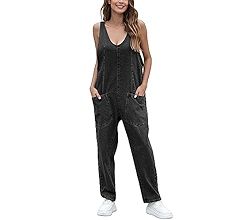 GREAIDEA High Roller Denim Jumpsuits for Women Casual Sleeveless Loose Baggy Overalls Jeans Pants... | Amazon (US)