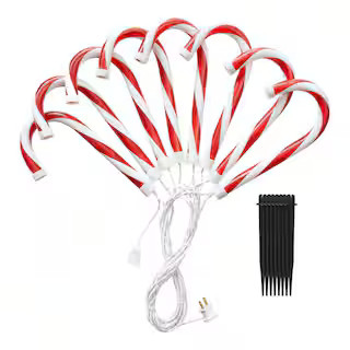 16.5 in. Candy Cane LED Pathway Lights (8-Pack) | The Home Depot