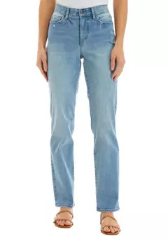 Wonderly Mid Rise Straight Jeans | Belk