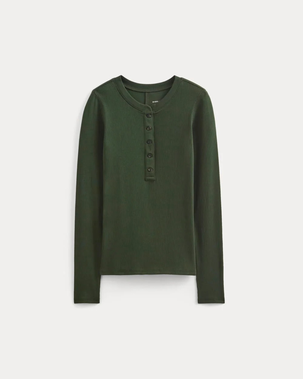 The Luxe Rib Henley | Dark Forest | Everlane