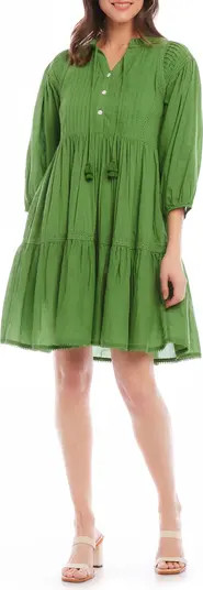Karen Kane Tiered Lace Trim Cotton Dress | Nordstrom | Nordstrom