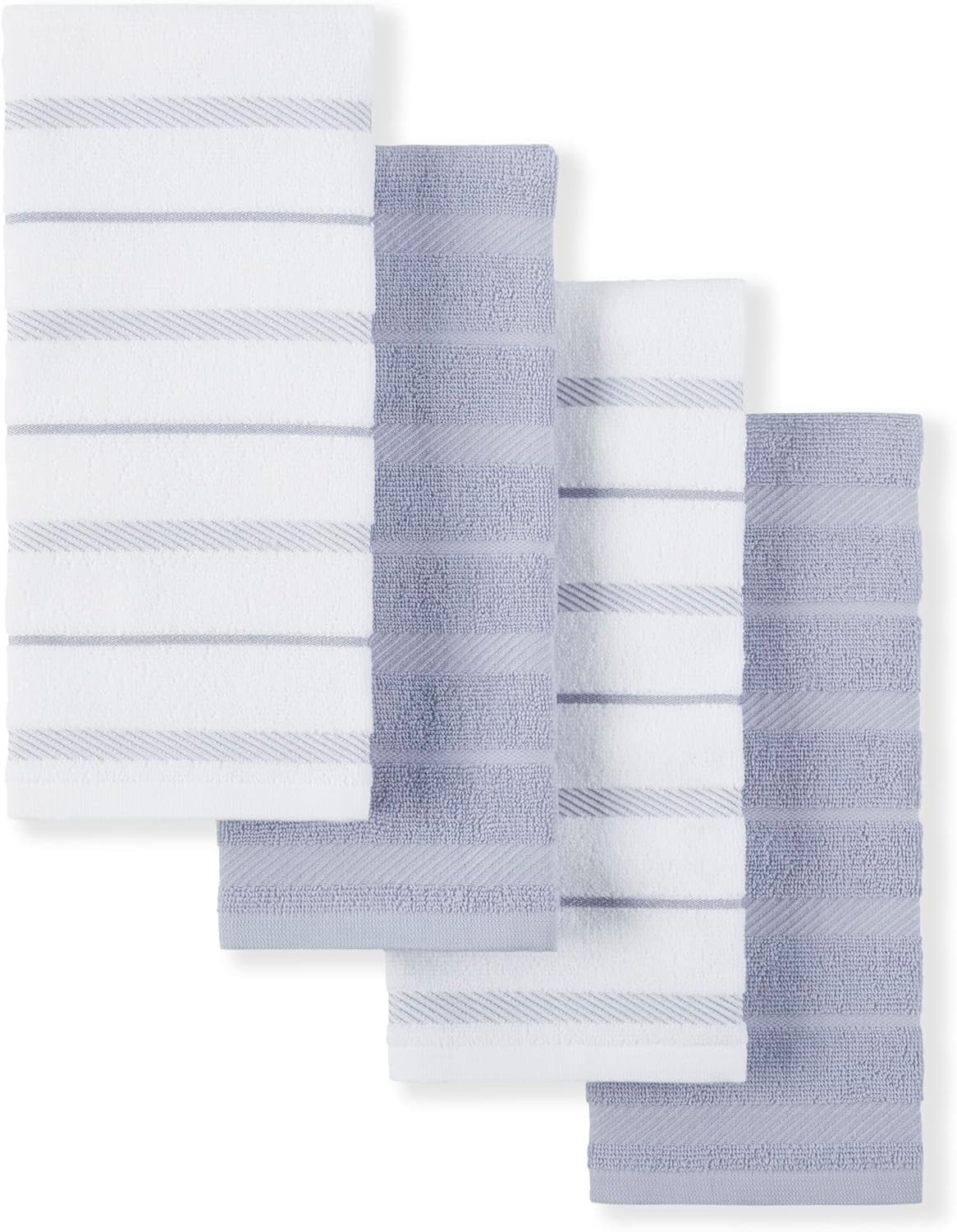 Amazon.com: KitchenAid Albany Kitchen Towel 4-Pack Set, Lavender Cream/White, 16"x26" : Beauty & ... | Amazon (US)
