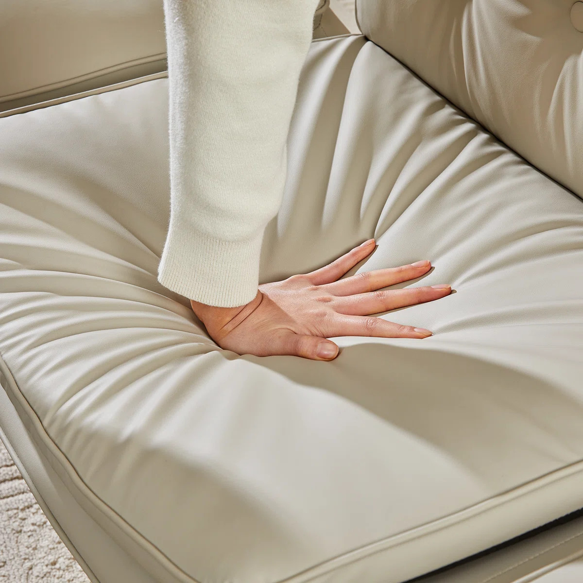 Criss Cross Chair with armrest，Cross  Legged Chair with wheels | Wayfair North America