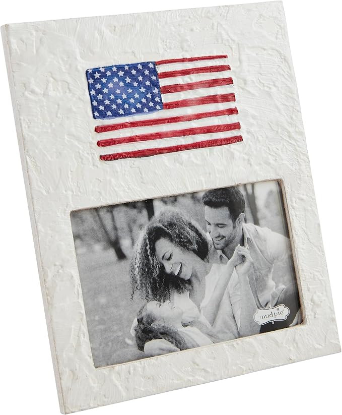Mud Pie Flag Frame 4X6; 9" X 7 1/4" | Amazon (US)