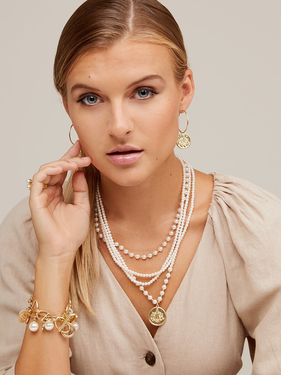Charming Pearl Collar Necklace | ZENZII